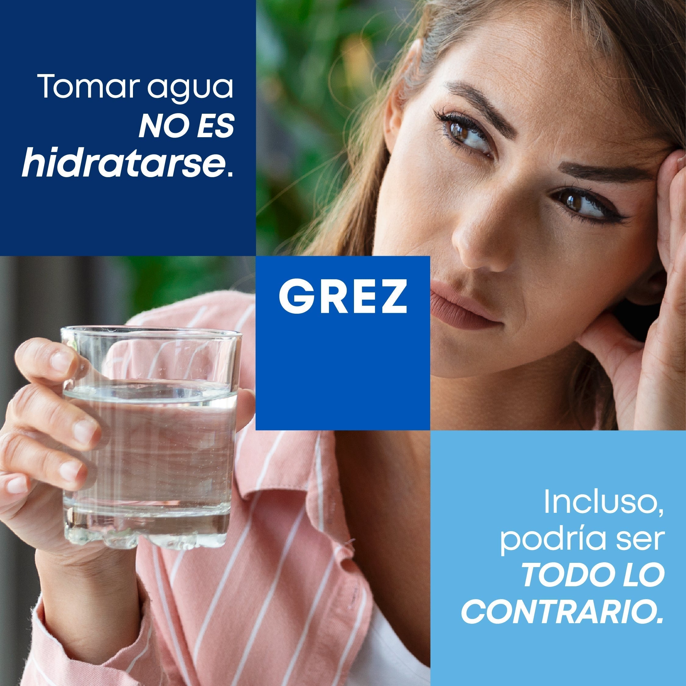 Tomar agua no es hidratarse. Incluso, podría ser todo lo contrario.